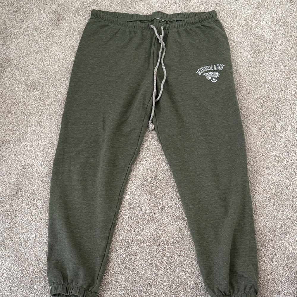 Green Sweatpants with Logo